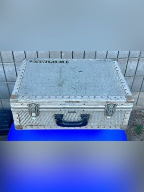 1970s Vintage Rimowa TROPICANA Rugged Durable Aluminum Photo Ammo Suitcase